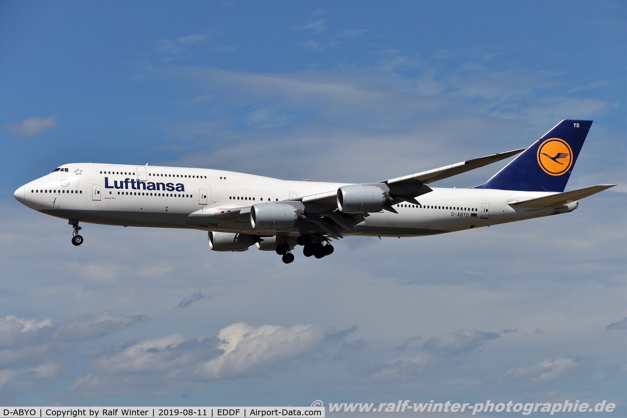 D-ABYO, 2014 Boeing 747-830 C/N 37841, Boeing 747-830 - LH DLH Lufthansa 'Saarland' - 37841 - D-ABYO - 11.08.2019 - FRA