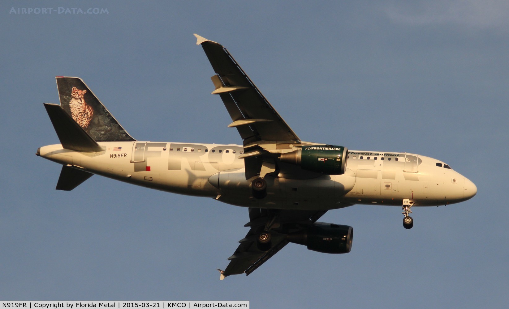 N919FR, 2003 Airbus A319-111 C/N 1980, MCO spotting 2015