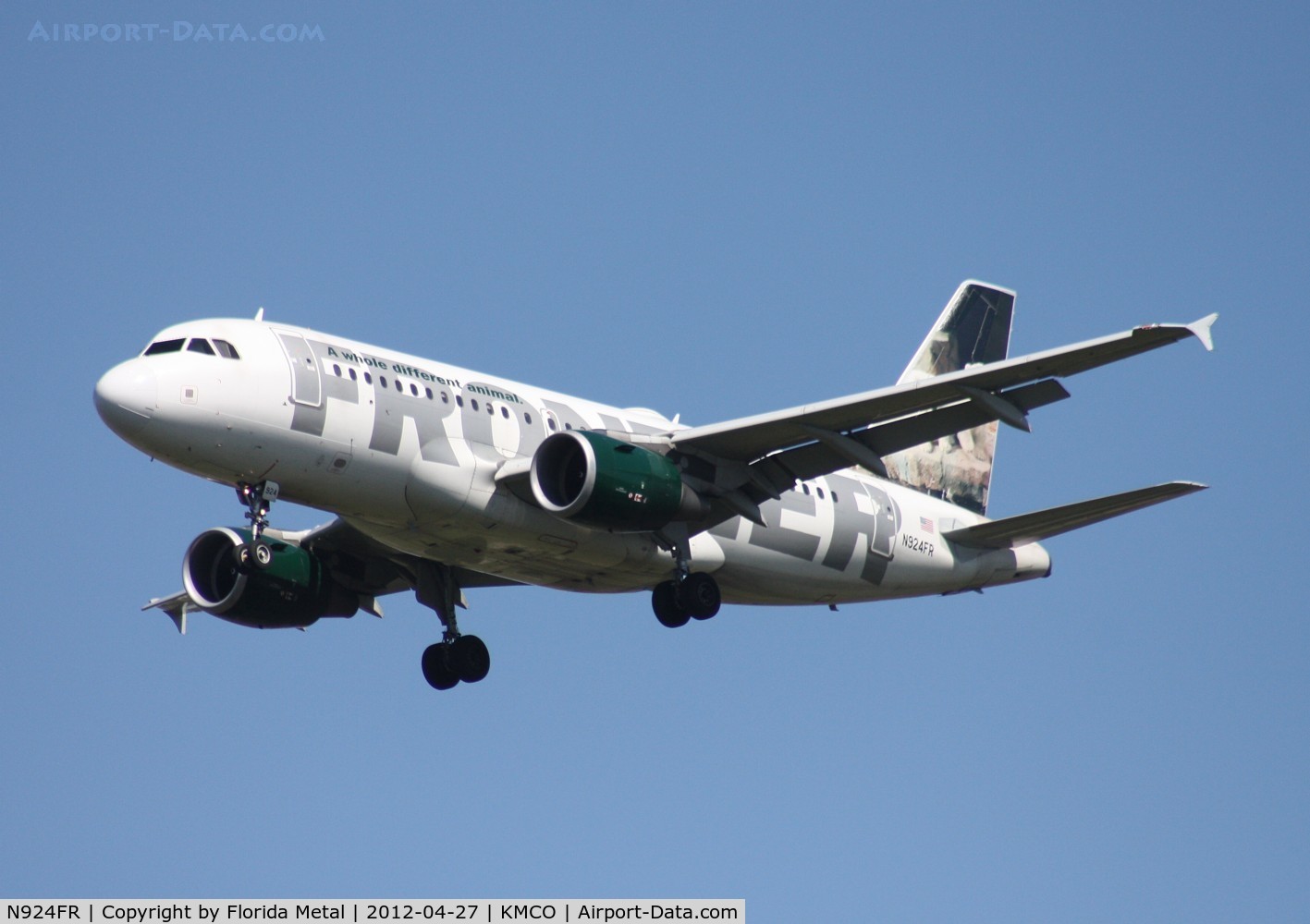 N924FR, 2003 Airbus A319-111 C/N 2030, MCO spotting 2012