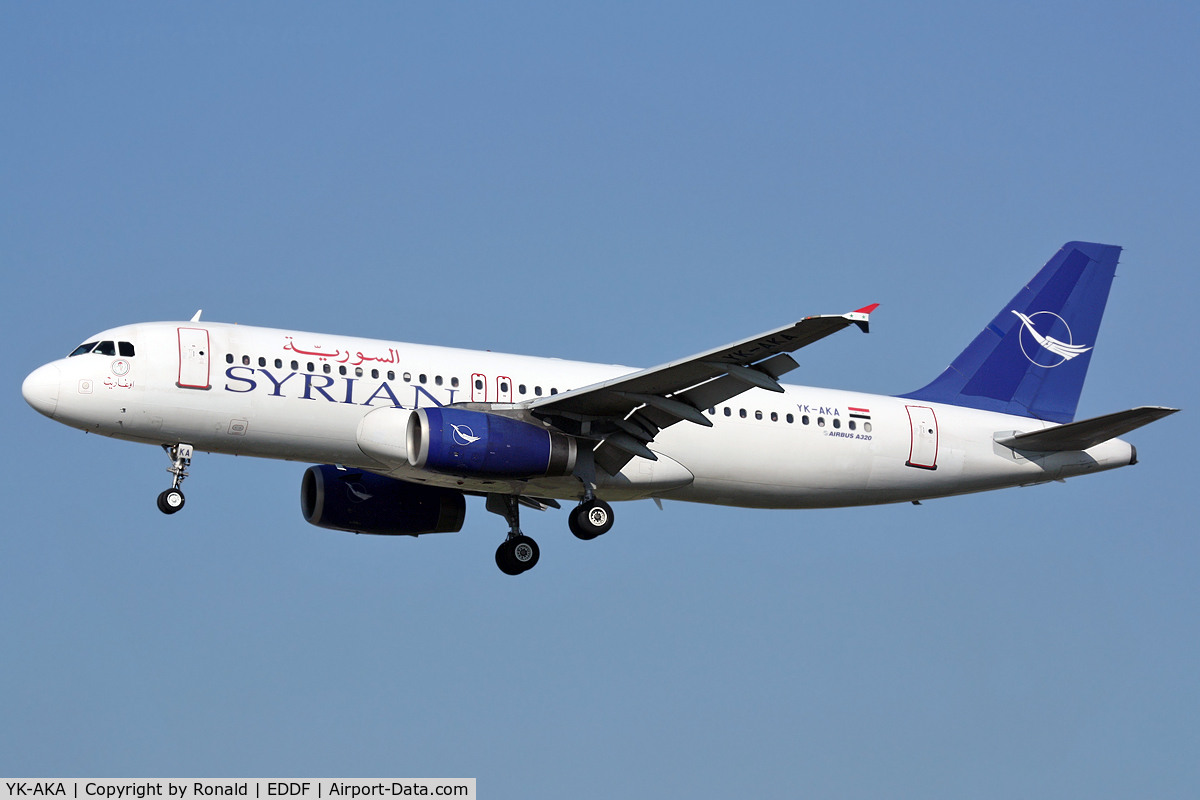 YK-AKA, 1998 Airbus A320-232 C/N 886, at fra