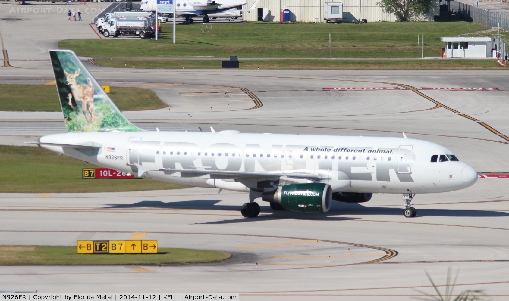 N926FR, 2004 Airbus A319-111 C/N 2198, FLL spotting 2014