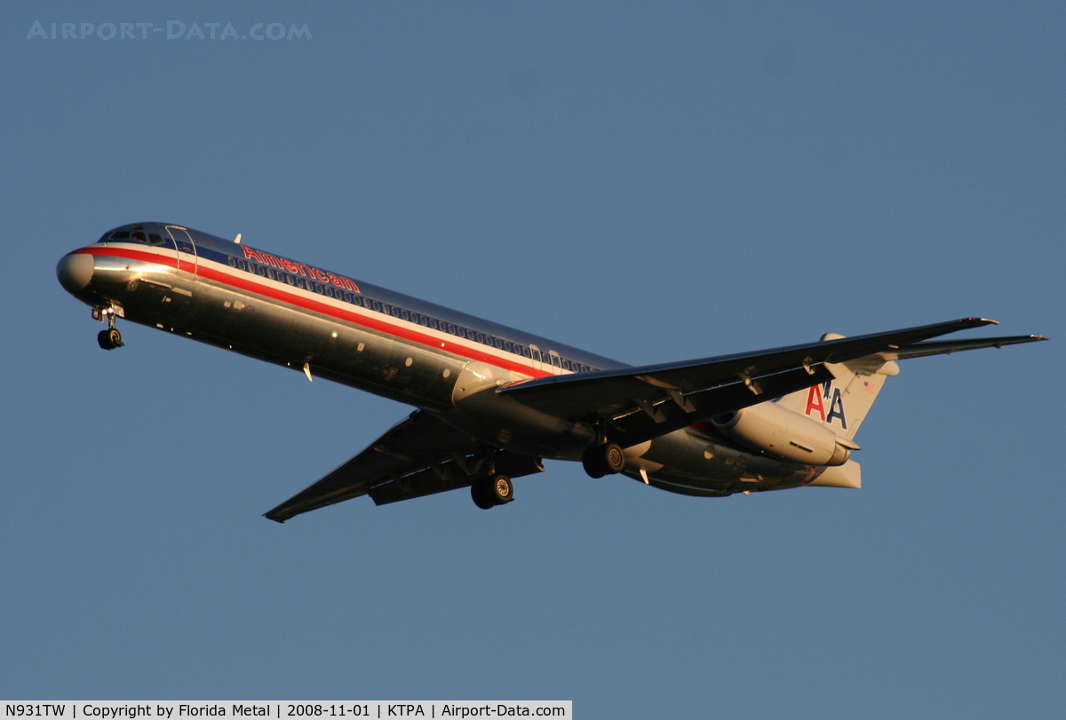 N931TW, 1987 McDonnell Douglas MD-83 (DC-9-83) C/N 49527, TPA spotting 2007