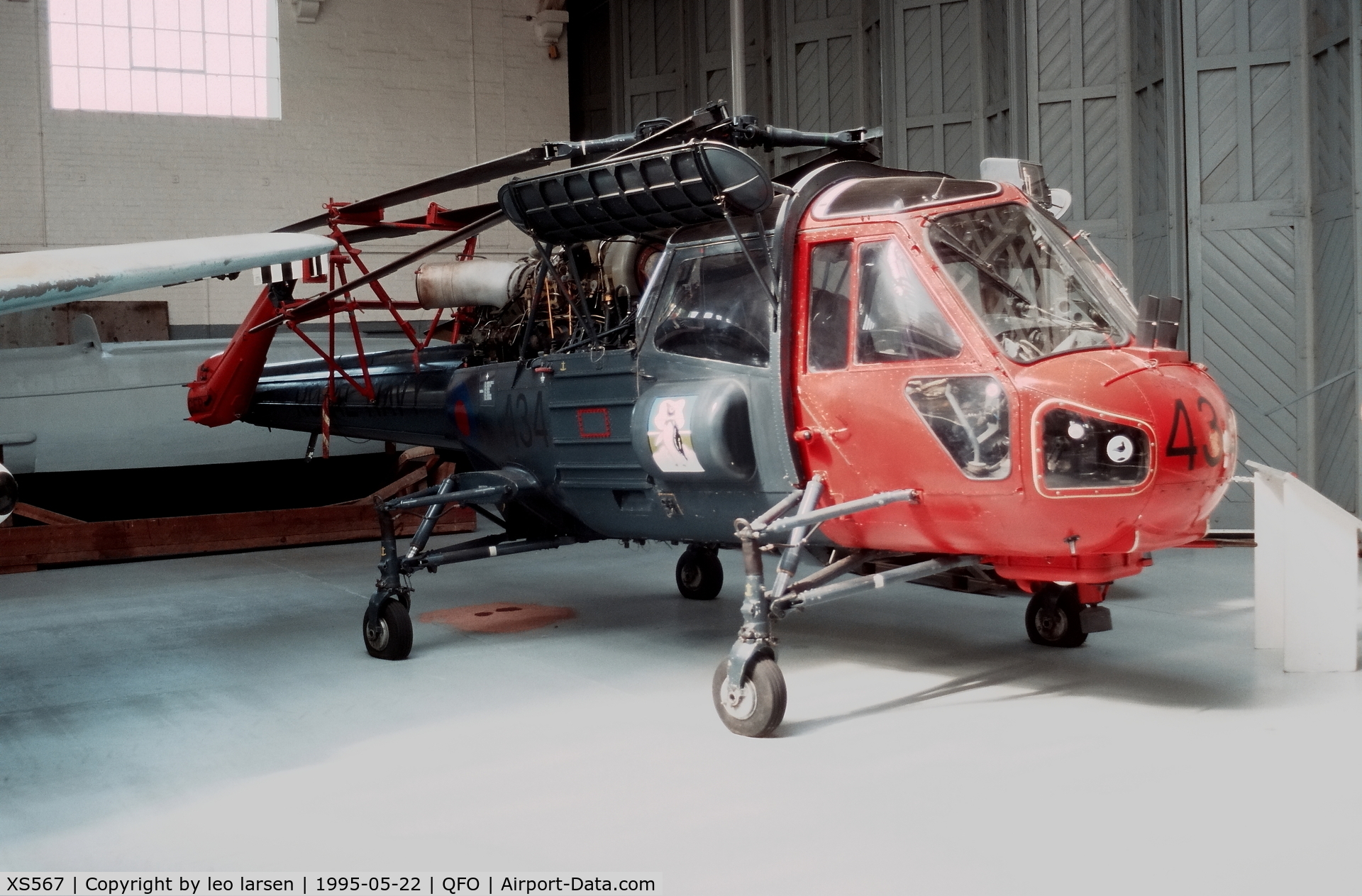 XS567, 1964 Westland Wasp HAS.1 C/N F9578, Duxford 22.5.1995