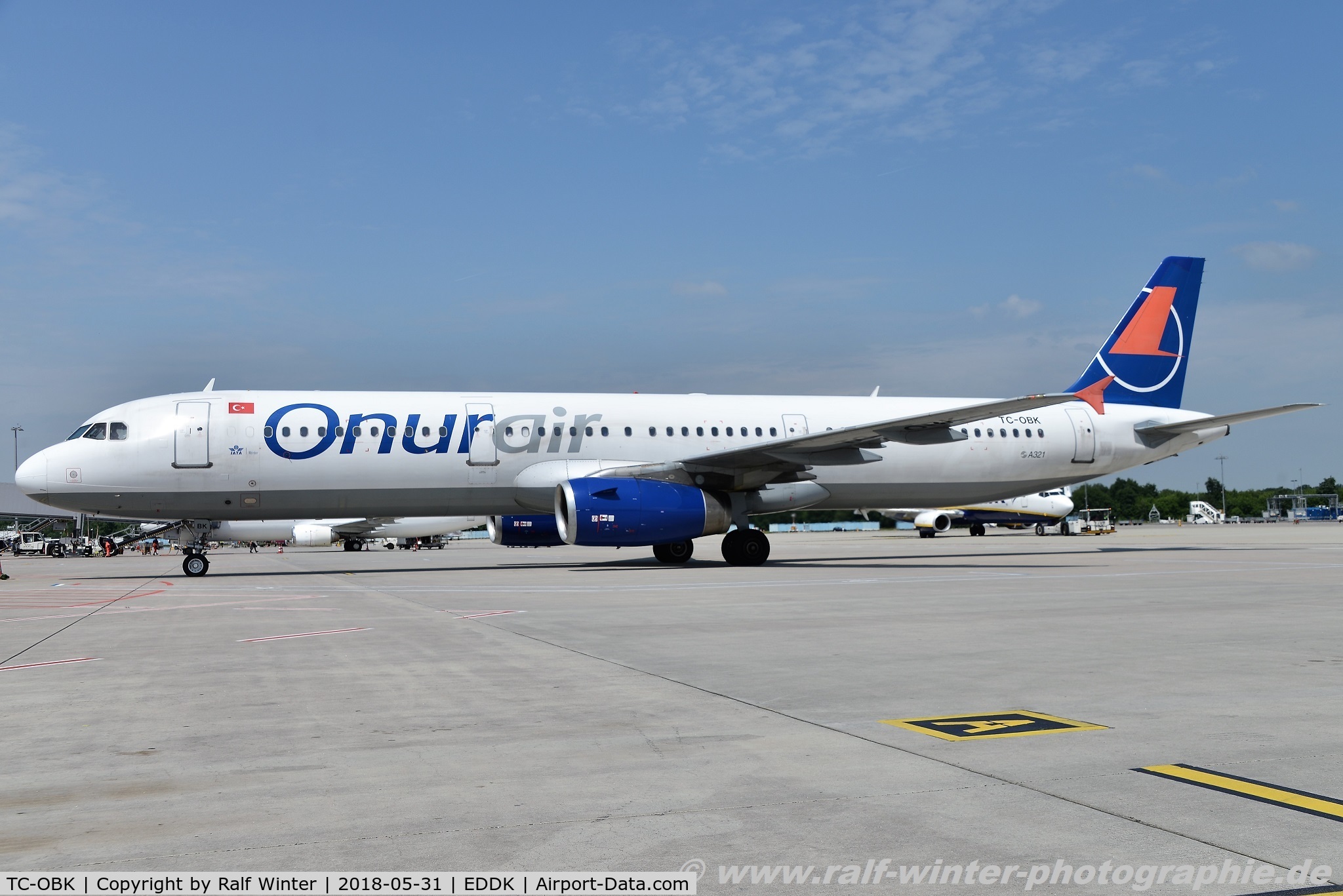 TC-OBK, 1998 Airbus A321-231 C/N 792, Airbus A321-231 - 8Q OHY Onur Air 'Rana' - 792 - TC-OBK - 31.05.2018 - CGN