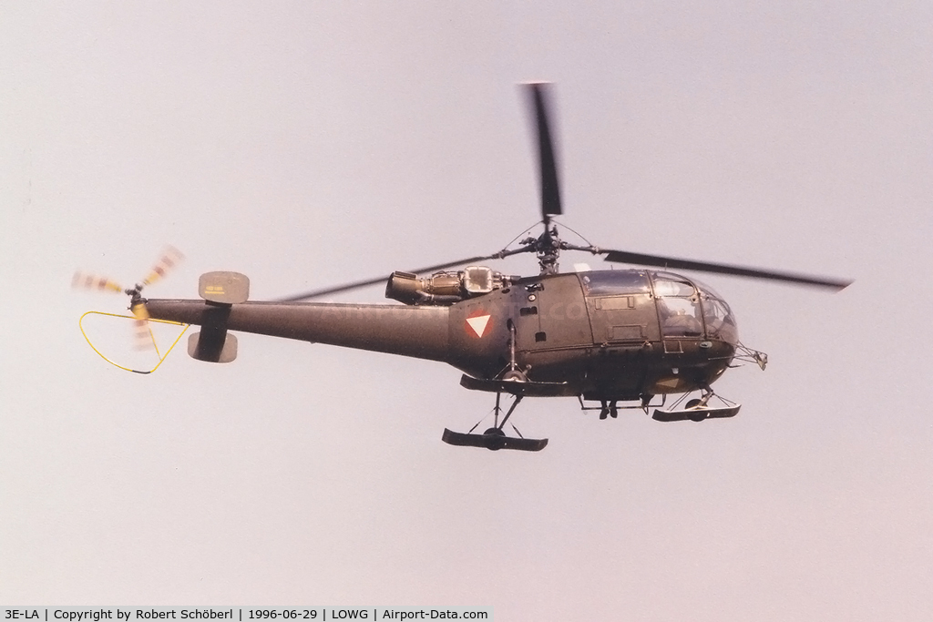 3E-LA, Sud SE-3160 Alouette III C/N 1472, 3E-LA @ LOWG 1996