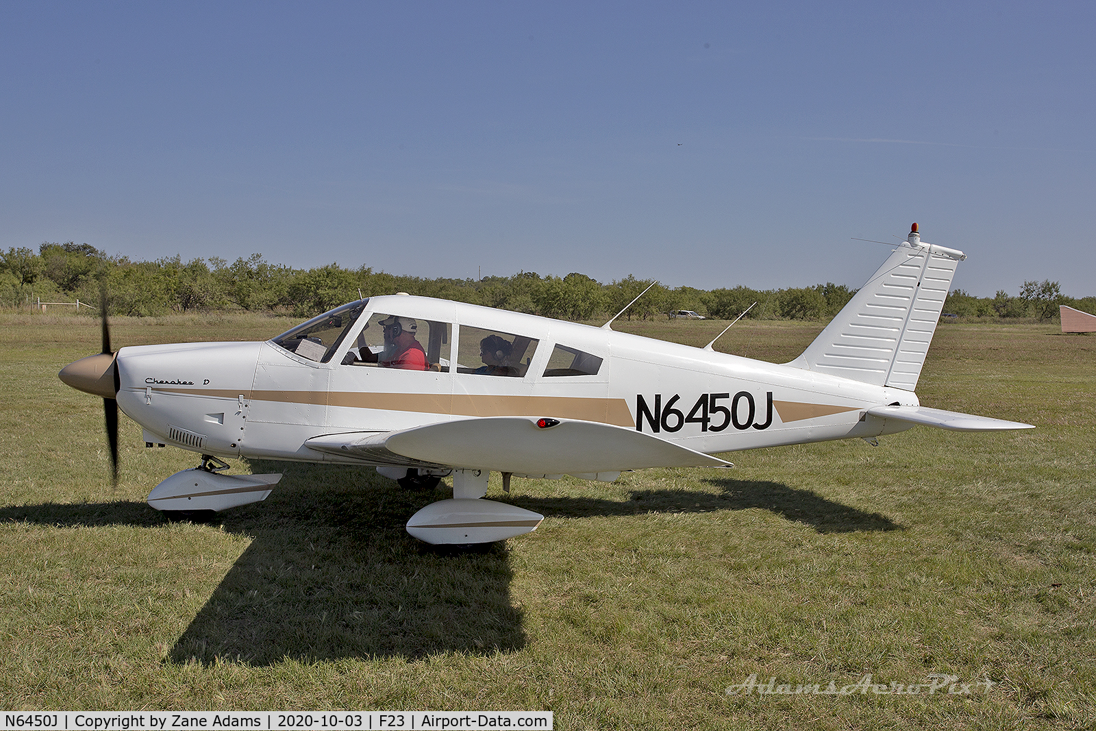N6450J, 1968 Piper PA-28-180 C/N 28-4869, 2020 Ranger Antique Airfield Fly-In, Ranger, TX