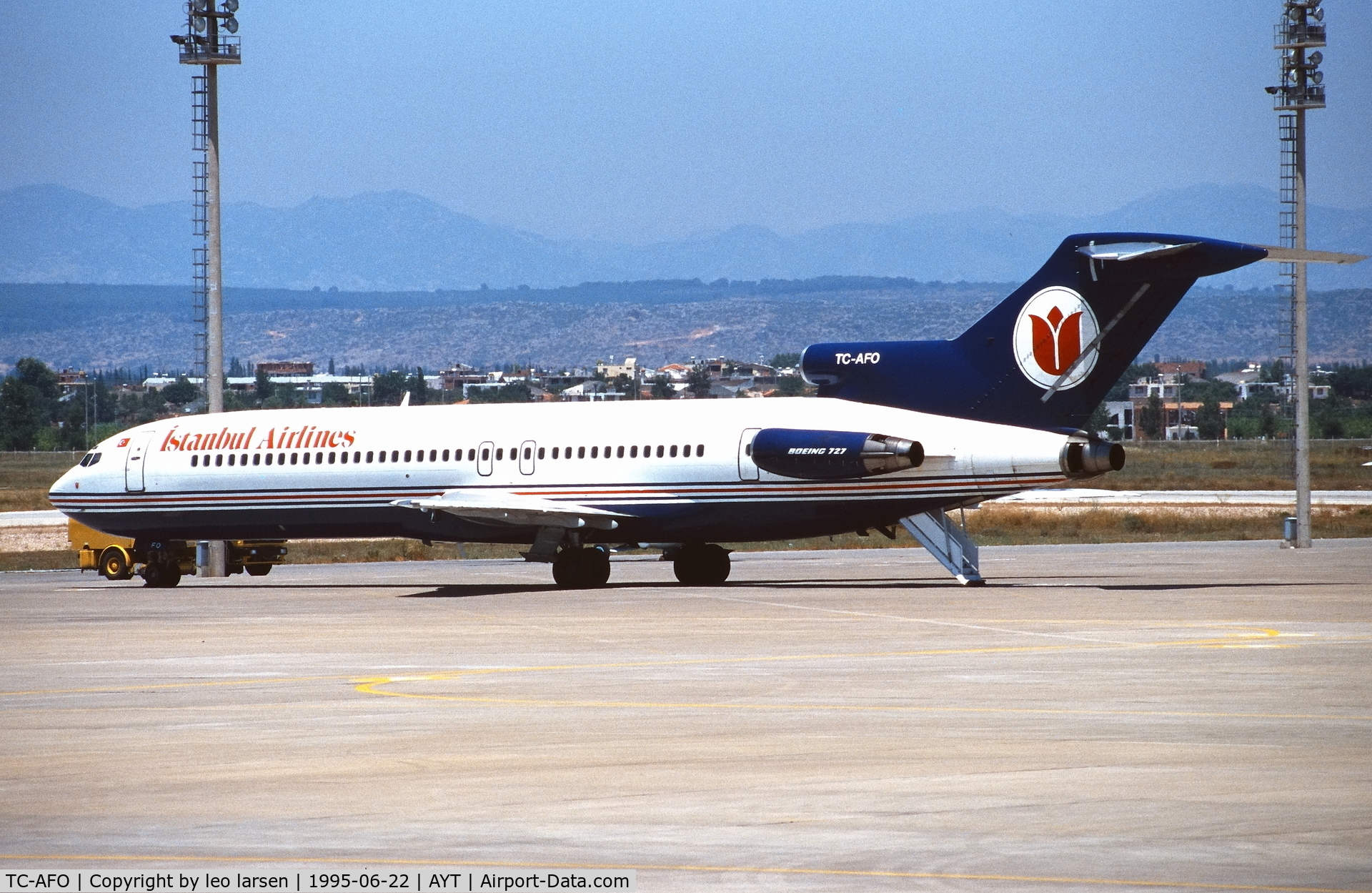 TC-AFO, 1978 Boeing 727-230 C/N 21620, Antalya 22.6.1995