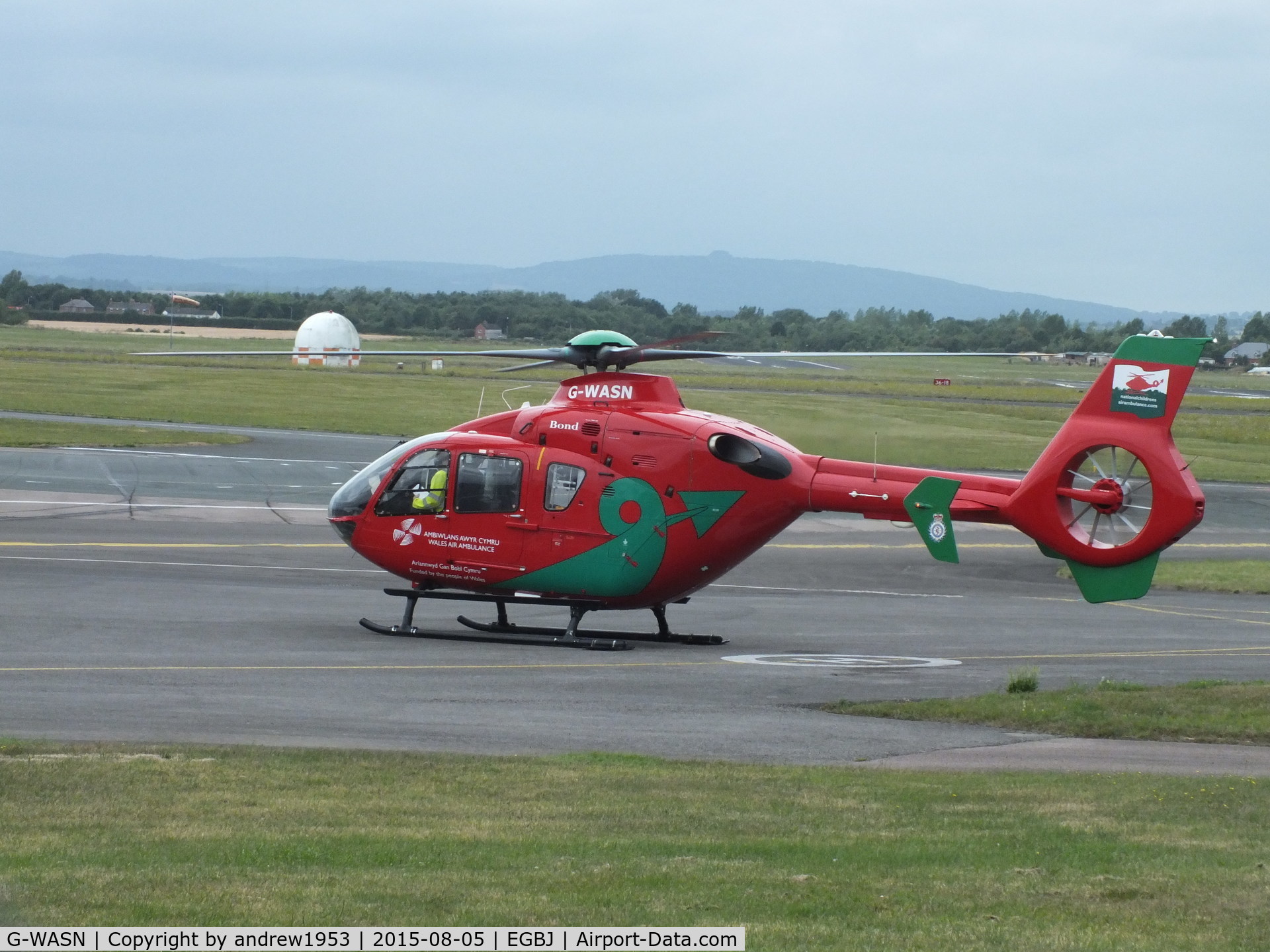 G-WASN, 2008 Eurocopter EC-135T-2+ C/N 0746, G-WASN at Gloucestershire Airport.