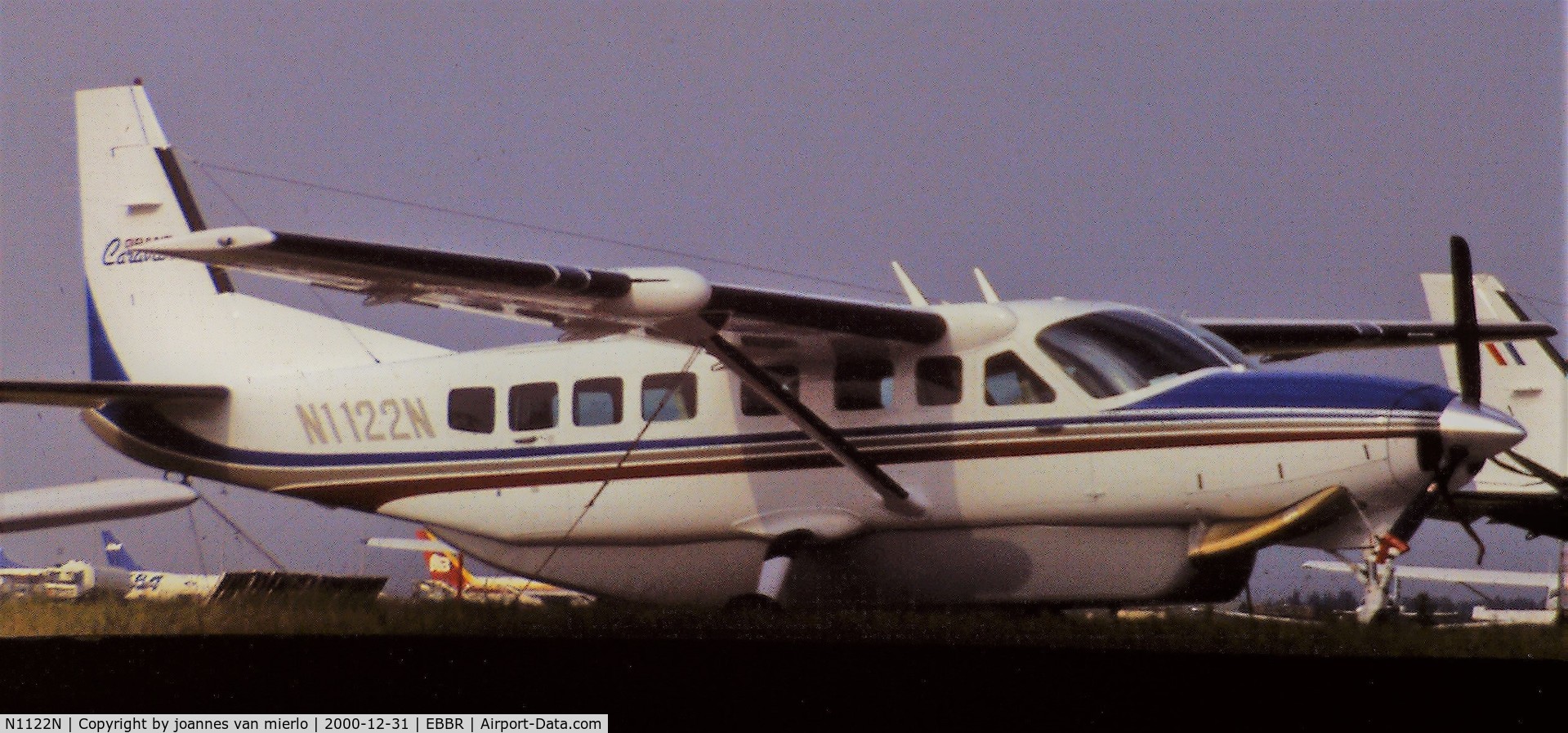 N1122N, 1994 Cessna 208B Grand Caravan C/N 208B0391, BRU ABELAG scan from slide