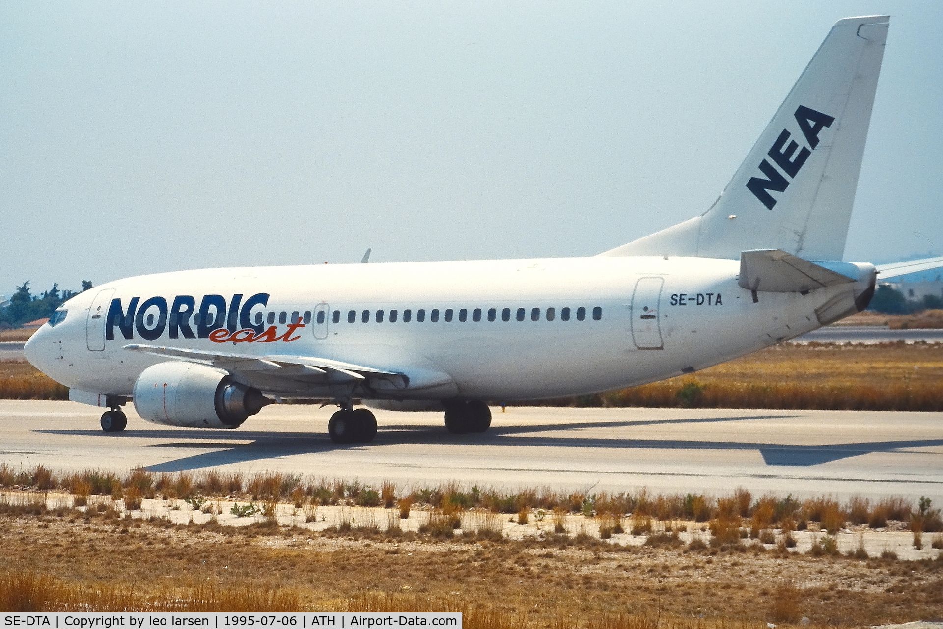 SE-DTA, 1988 Boeing 737-3Q8 C/N 24068, Athens 6.7.1995