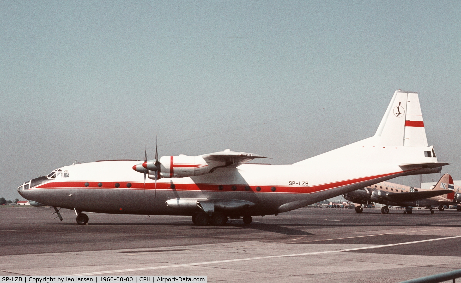 SP-LZB, 1966 Antonov An-12BP C/N 6344308, Copenhagen in the late sixties