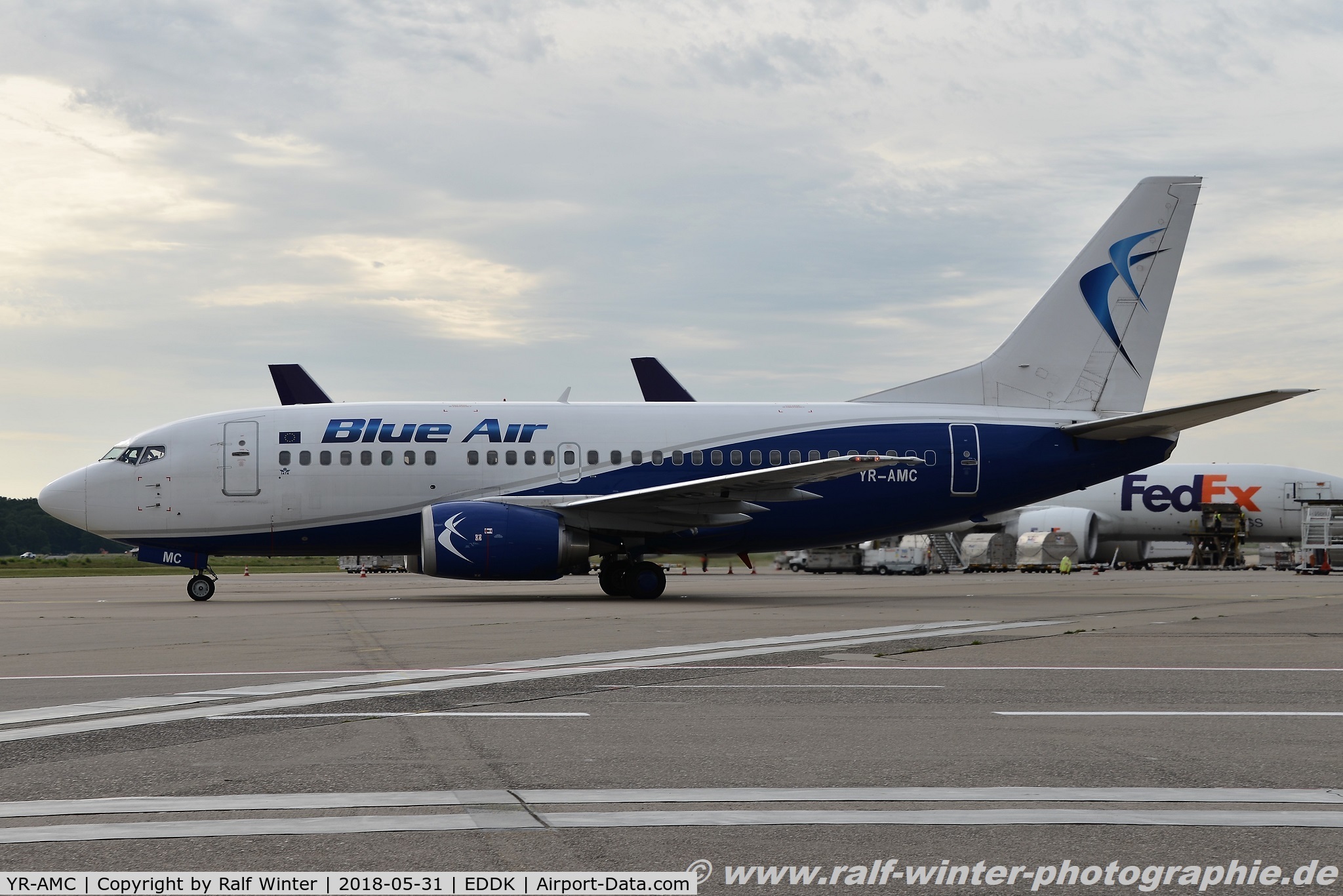 YR-AMC, 1991 Boeing 737-530 C/N 24940, Boeing 737-530 - 0B BMS Blue Air - 24490 - YR-AMC - 31.05.2018 - CGN