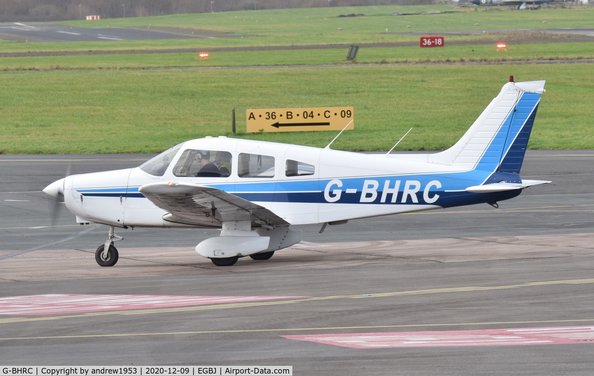 G-BHRC, 1979 Piper PA-28-161 Cherokee Warrior II C/N 28-7916430, G-BHRC at Gloucestershire Airport.