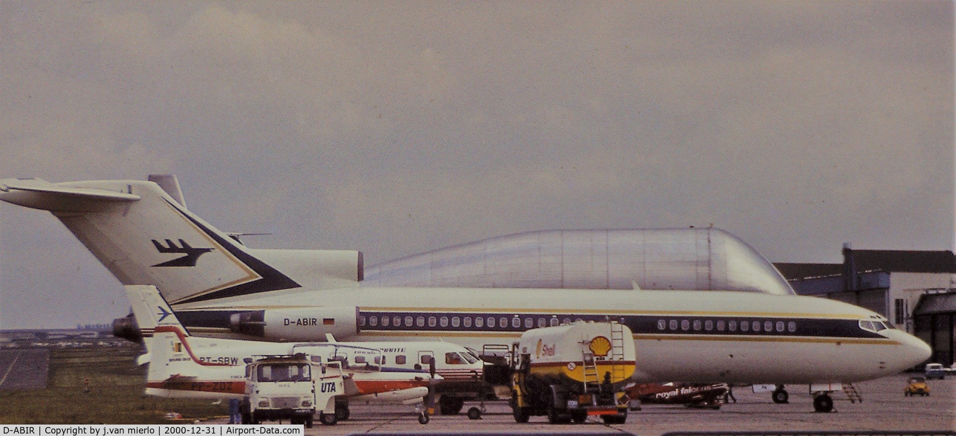 D-ABIR, 1965 Boeing 727-030 C/N 18933, scan from slide