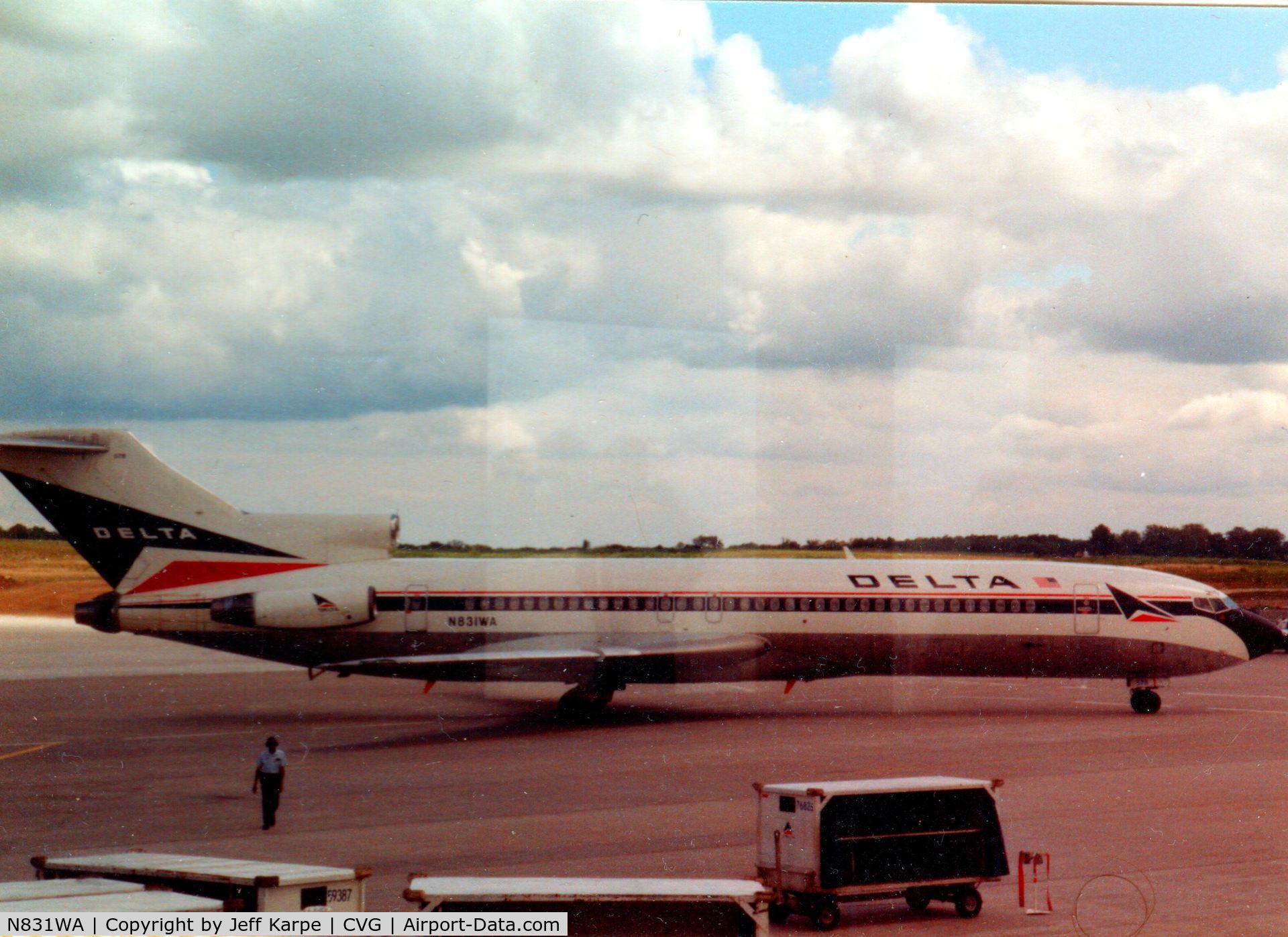 N831WA, 1978 Boeing 727-247 C/N 21483, 1988 at CVG