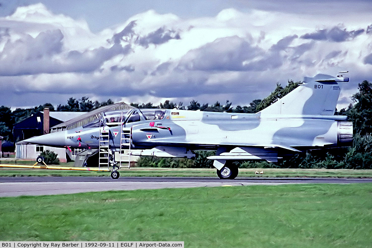 B01, Dassault Mirage 2000-5 C/N B01, B01   Dassault Mirage 2000B-5 [B01] (Dassault) Farnborough~G 11/09/1992