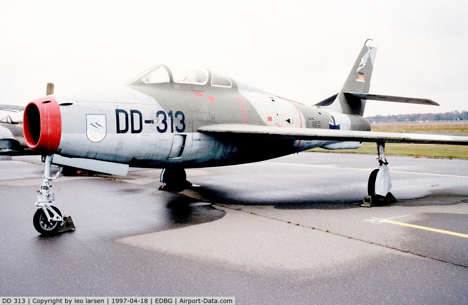 DD 313, Republic F-84F Thunderstreak C/N Not found 52-6774, Berlinn Gatow Museum 18.4.1997