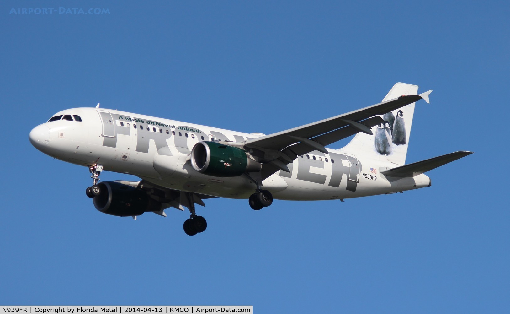 N939FR, 2005 Airbus A319-111 C/N 2448, MCO spotting 2014