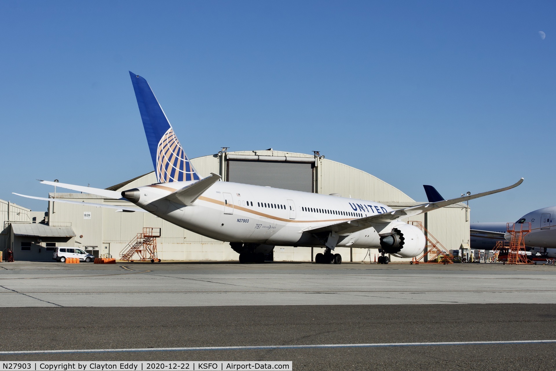 N27903, 2012 Boeing 787-8 Dreamliner C/N 34823, SFO 2020.