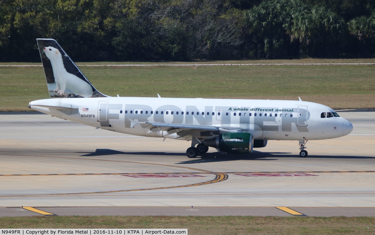 N949FR, 2006 Airbus A319-112 C/N 2857, TPA spotting 2016