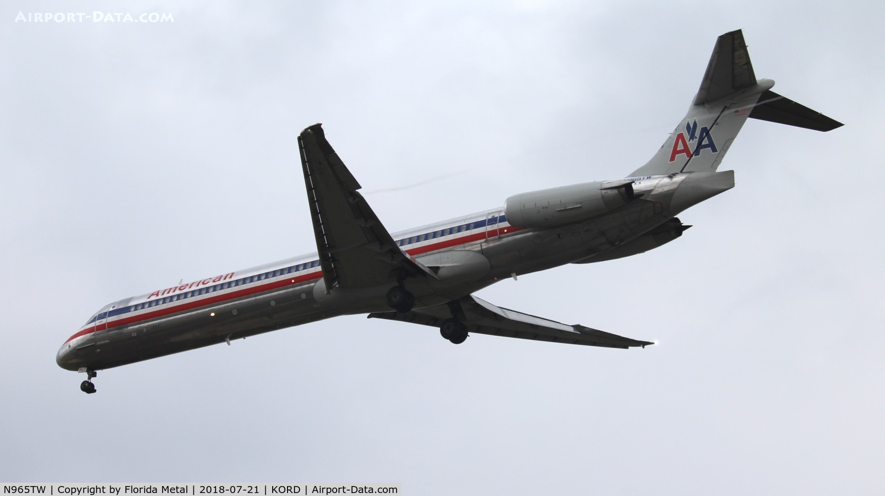 N965TW, 1999 McDonnell Douglas MD-83 (DC-9-83) C/N 53615, ORD spotting 2018
