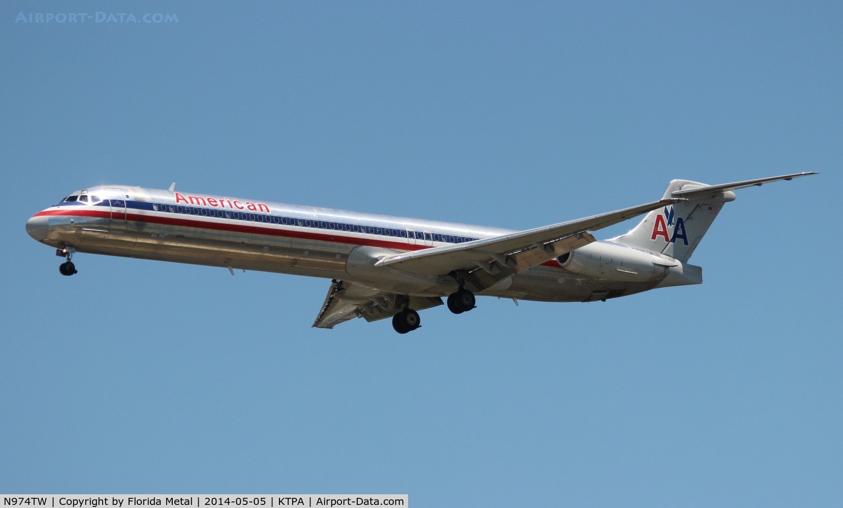 N974TW, 1999 McDonnell Douglas MD-83 (DC-9-83) C/N 53624, TPA spotting 2014