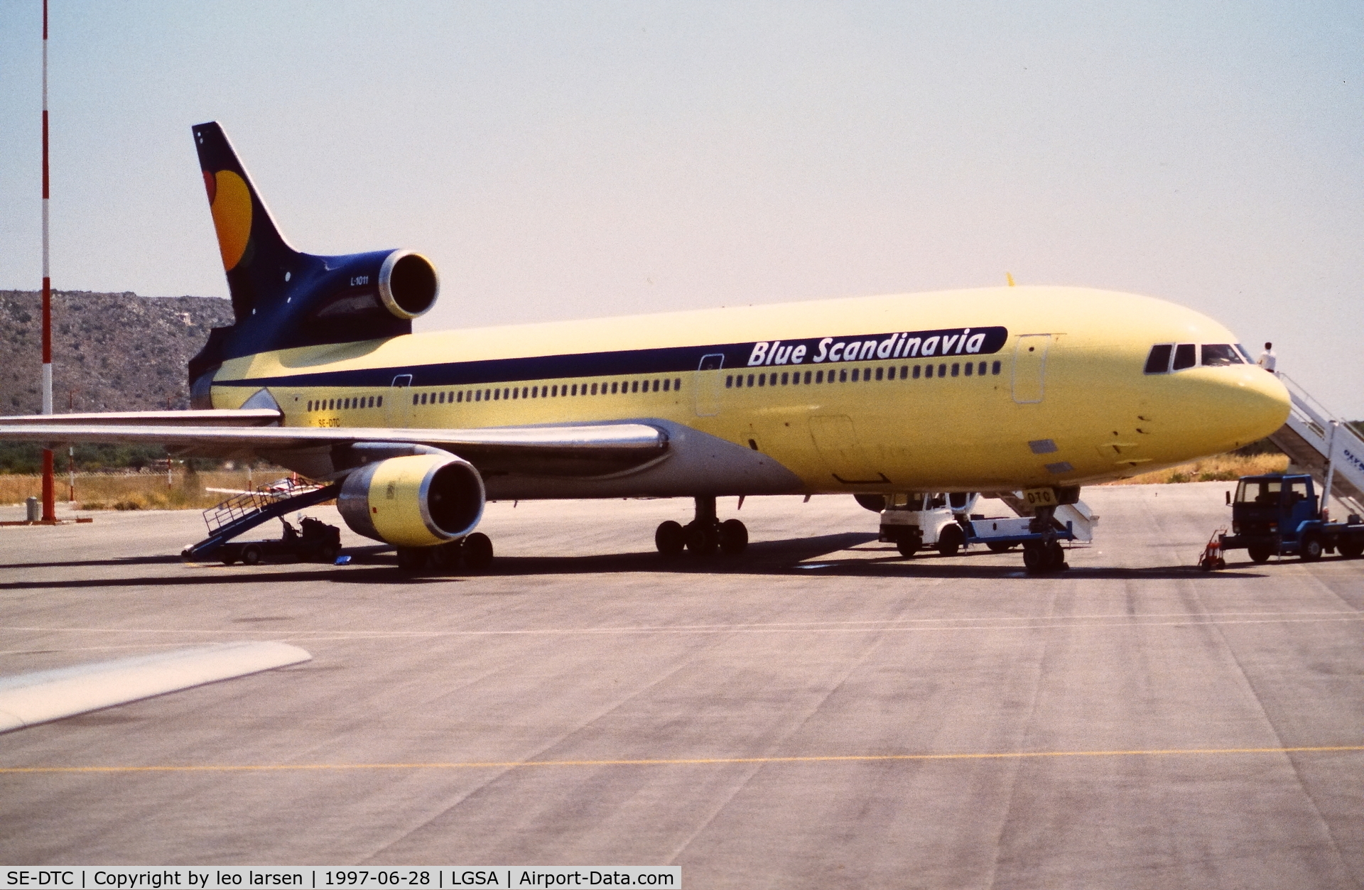 SE-DTC, 1973 Lockheed L-1011-385-1 TriStar 1 C/N 193A-1050, Chania 28.6.1997