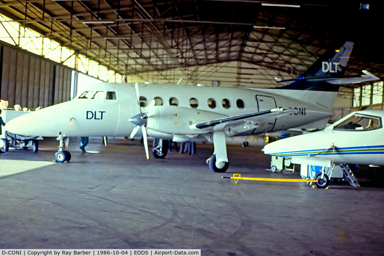 D-CONI, 1983 British Aerospace BAe-3103 Jetstream 31 C/N 610, D-CONI   BAe  Jetstream 3103 [610] (DLT) Stuttgart~D 04/10/1986