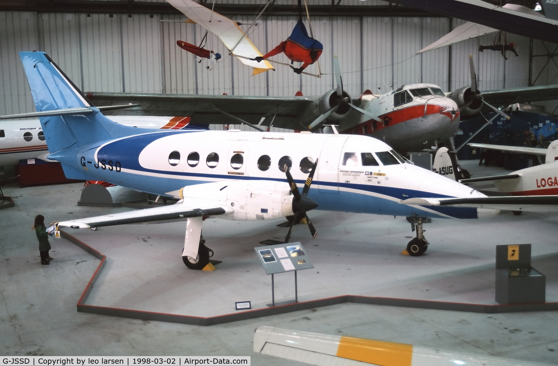 G-JSSD, 1969 British Aerospace BAe-3100 Jetstream 31 C/N 227, Museum of Flight Scotland 2.3.1998