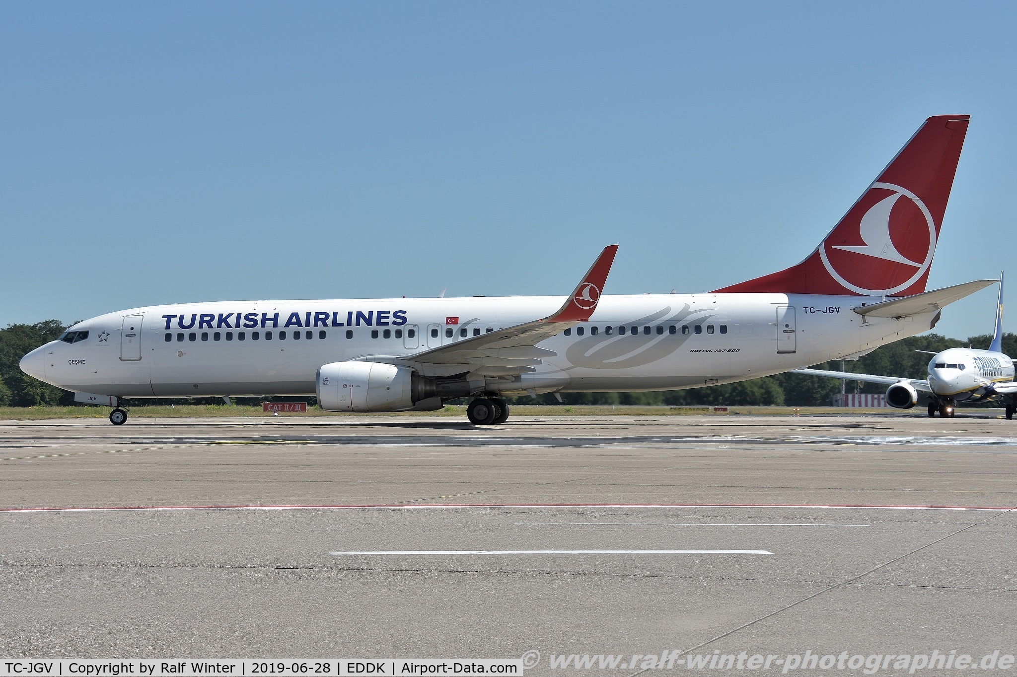 TC-JGV, 2006 Boeing 737-8F2 C/N 34419, Boeing 737-8F2 - TK THY Turkish Airlines 'Çe?me' - 34419 - TC-JGV - 28.06.2019 - CGN