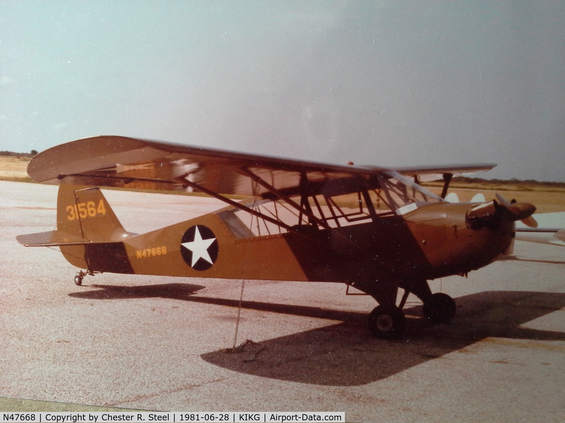N47668, 1942 Aeronca 0-58B Grasshopper C/N 058B-4942, 1942 Aeronca L-3C