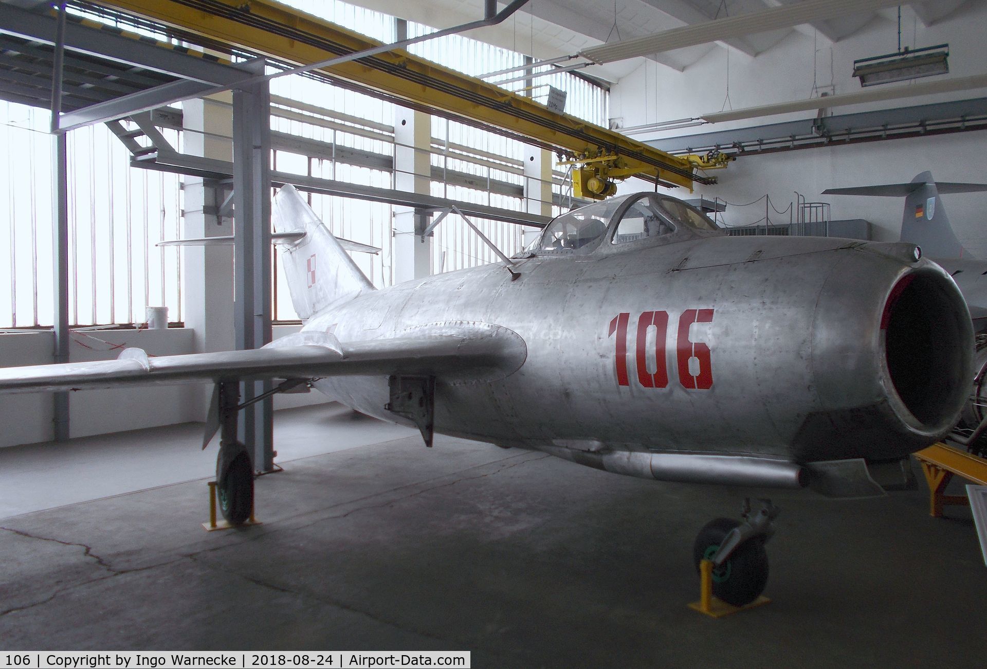 106, Mikoyan-Gurevich MiG-15bis (Lim-2) C/N 1B-00106, PZL-Mielec Lim-2 (Mig-15bis) FAGOT at the Museum für Luftfahrt u. Technik, Wernigerode