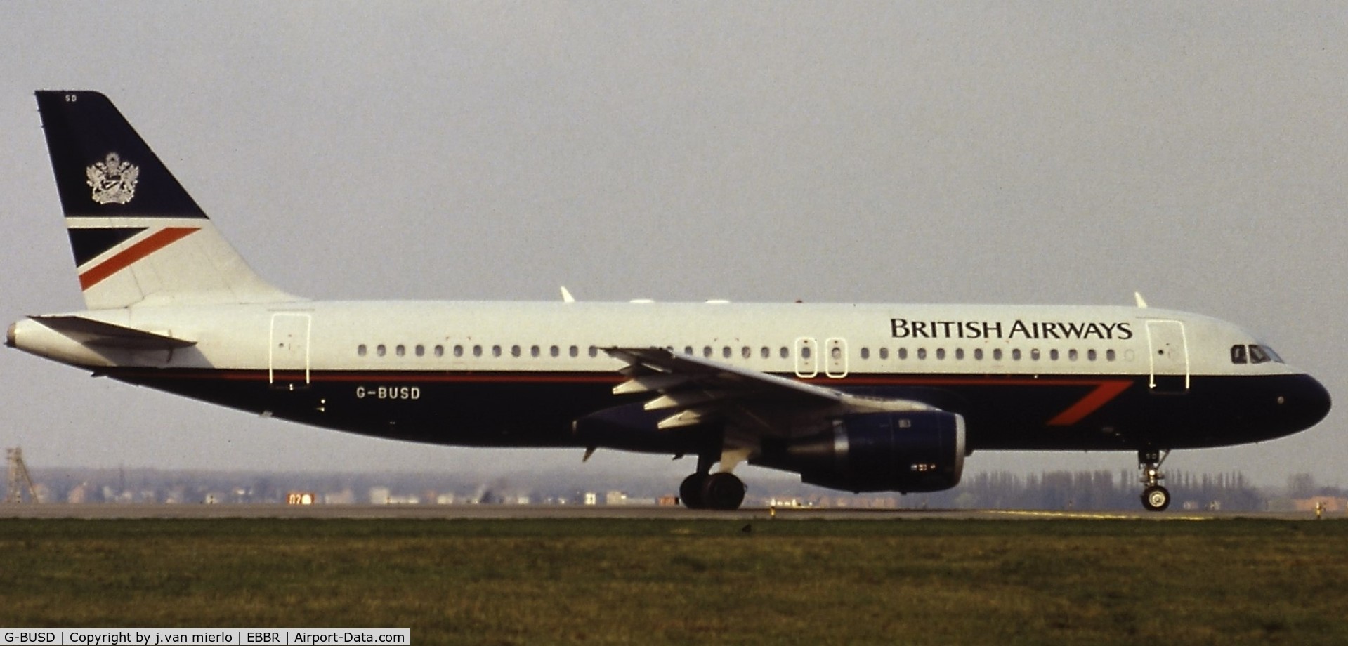 G-BUSD, 1988 Airbus A320-111 C/N 011, Scan from slide