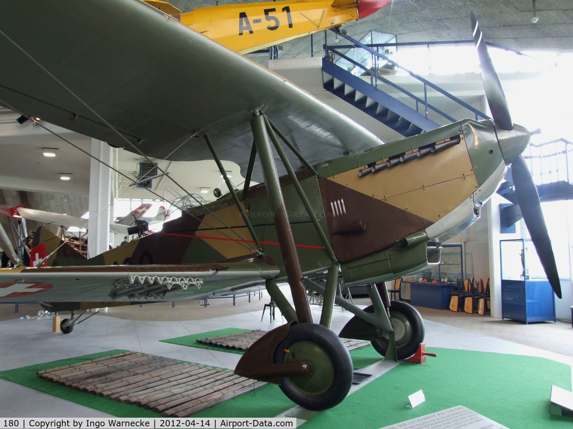 180, EKW C-35 C/N 395, EKW C-35 at the Flieger-Flab-Museum, Dübendorf
