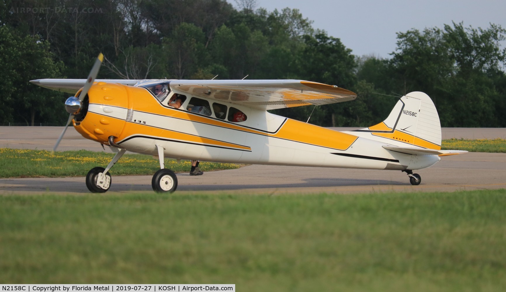N2158C, 1954 Cessna 195B Businessliner C/N 16143, EAA OSH 2019