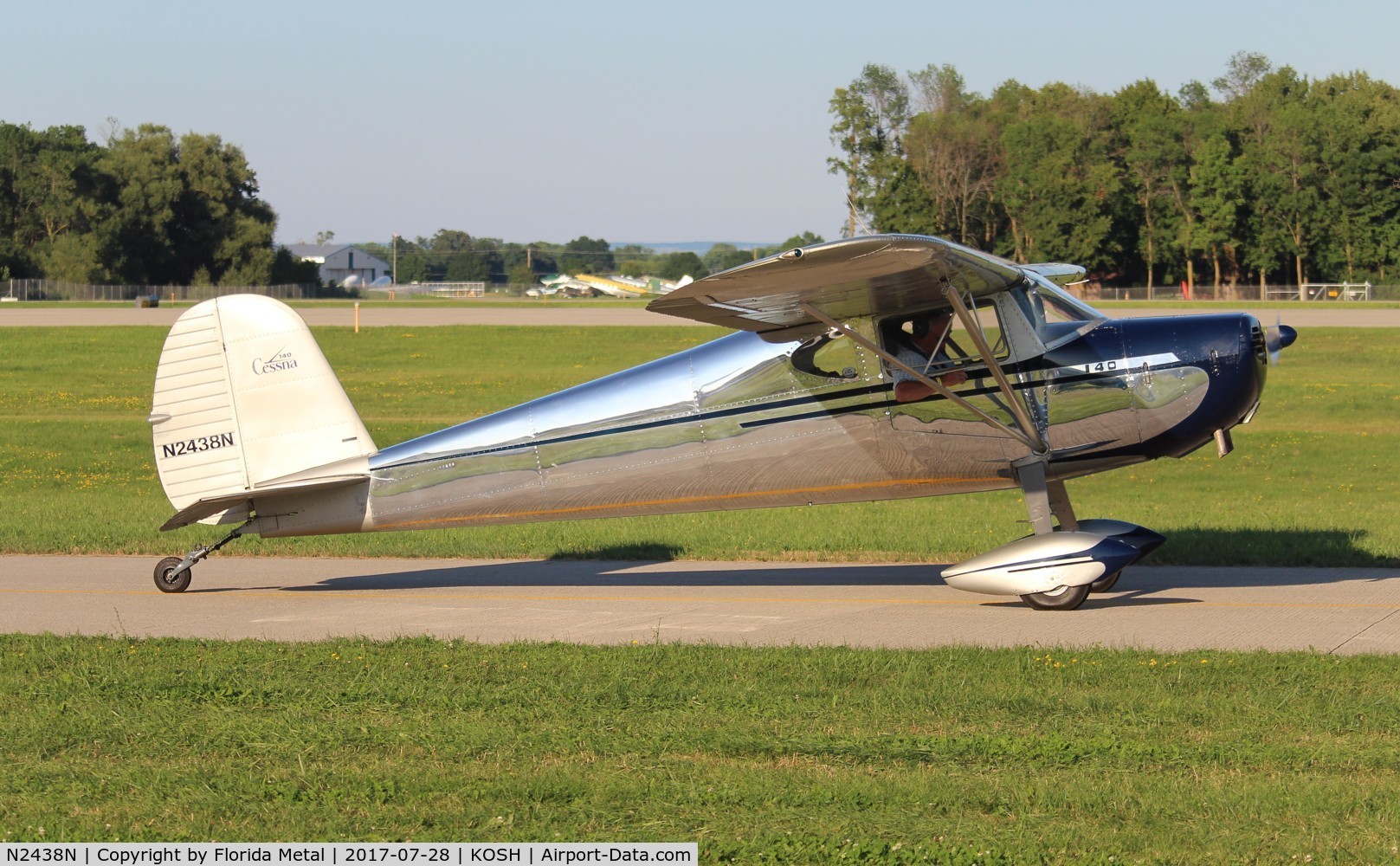 N2438N, 1947 Cessna 140 C/N 12691, EAA OSH 2017