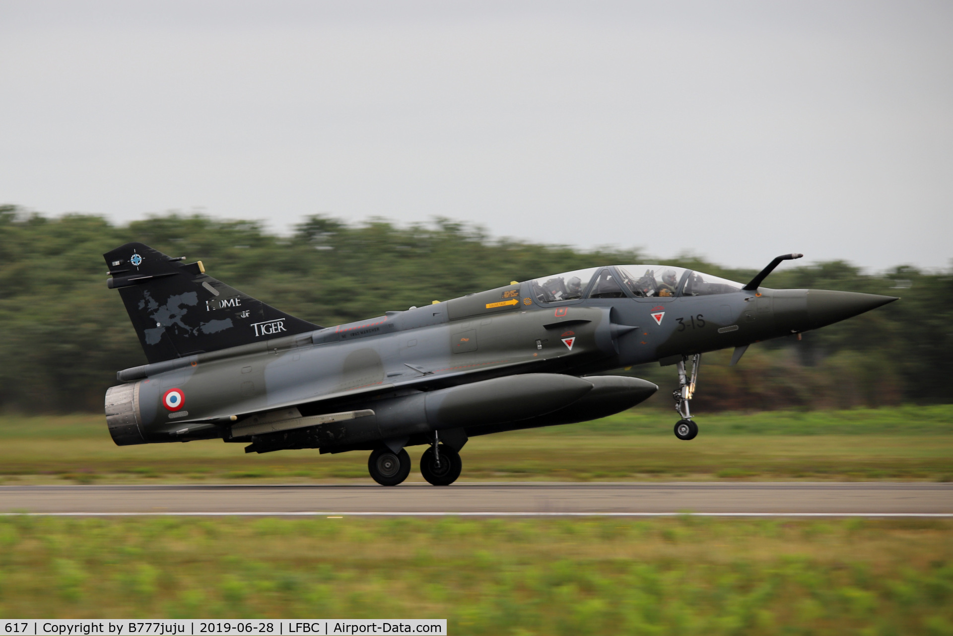 617, Dassault Mirage 2000D C/N 415, at Cazaux Airshow