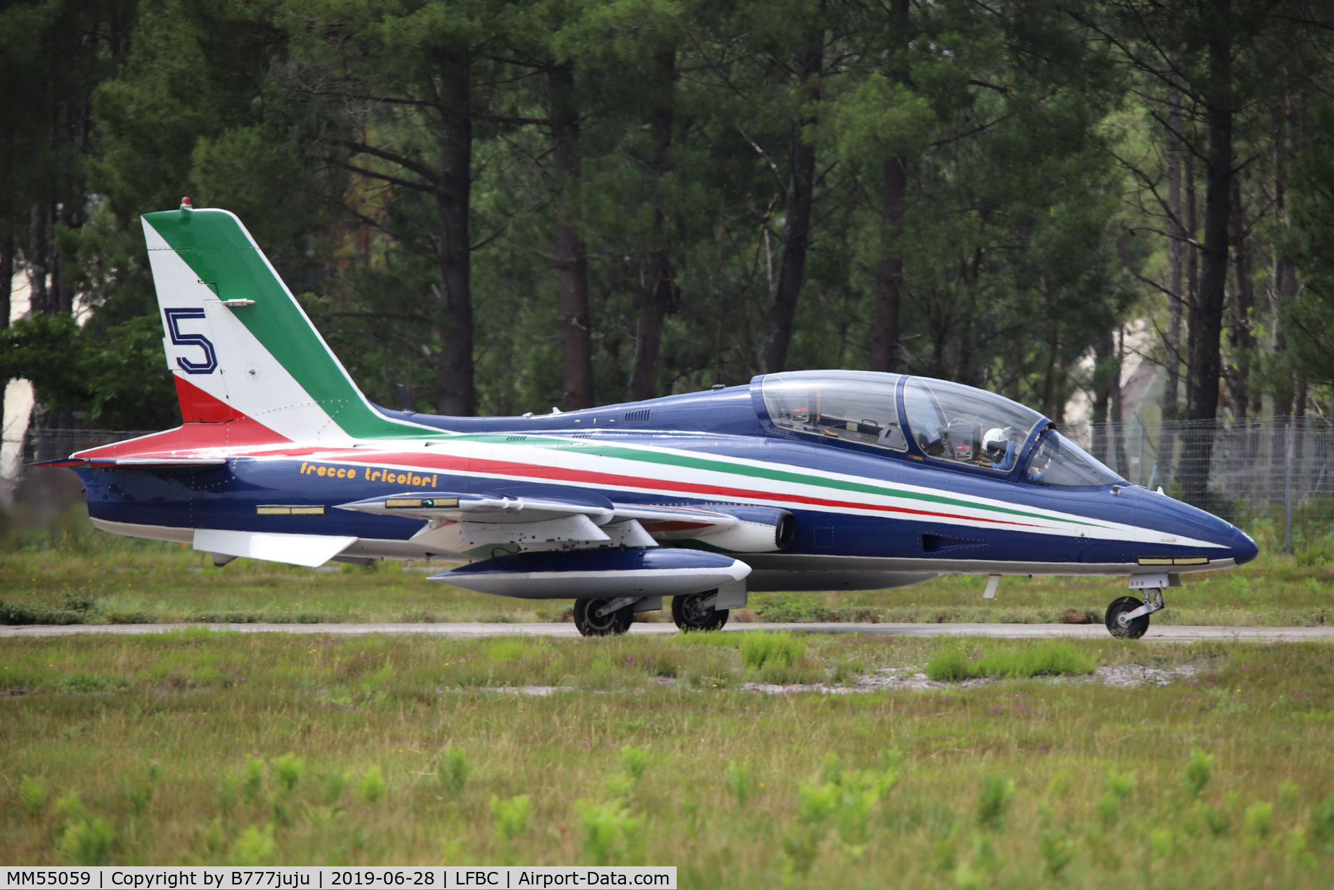 MM55059, Aermacchi MB-339A MLU C/N 6853/191/AA088, at Cazaux Airshow