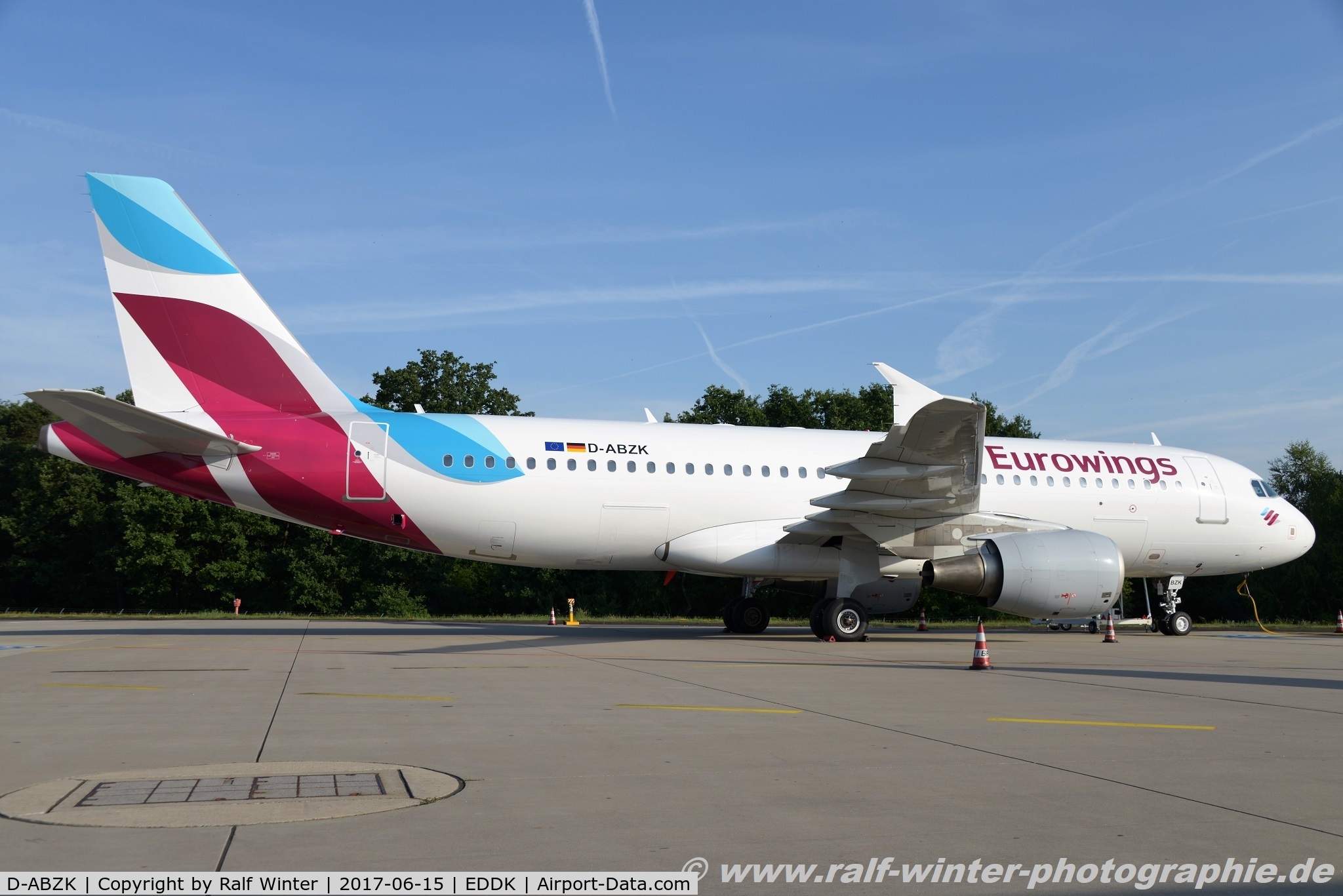 D-ABZK, 2007 Airbus A320-216 C/N 3213, Airbus A320-216 - EW EWG Eurowings - 3213 - D-ABZK - 15.06.2017 - CGN