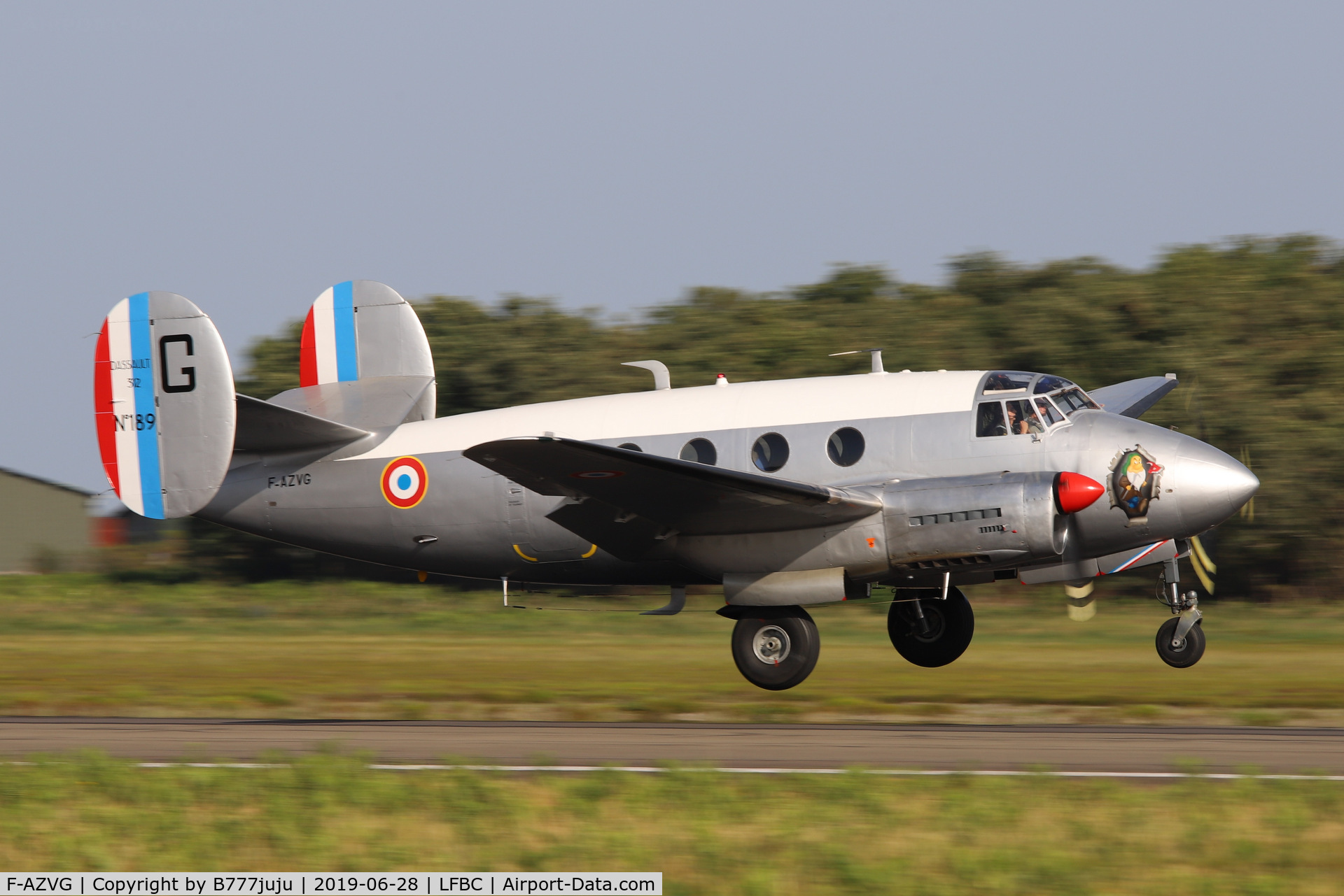 F-AZVG, Dassault MD-312 Flamant C/N 189, at Cazaux airshow