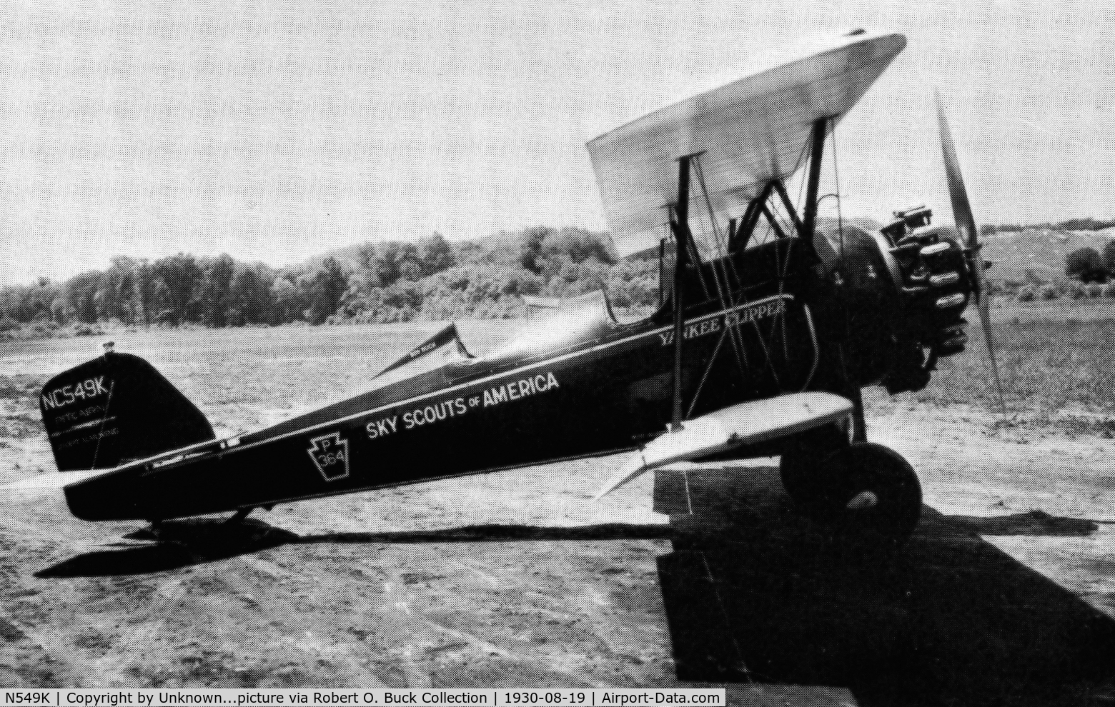 N549K, 1929 Pitcairn PA-6 Super Mailwing C/N 49, Pitcairn PA-6, N549K, at Armonk, New York, not long after purchased by Robert N. 