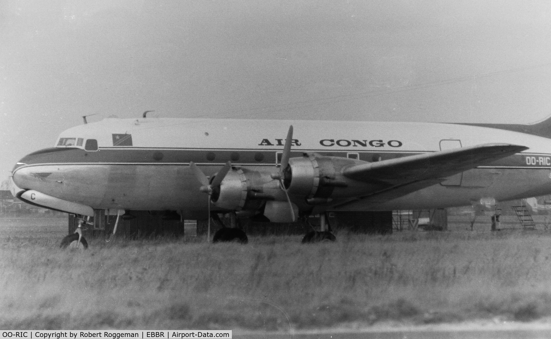 OO-RIC, 1945 Douglas DC-4 Skymaster C/N 10563, MID 1960's.AIR CONGO.
