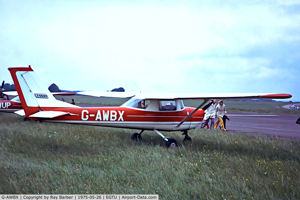 G-AWBX, 1968 Reims F150H C/N 0286, G-AWBX  R/Cessna F.150H [0286] Dunkeswell~G @  26/05/1975