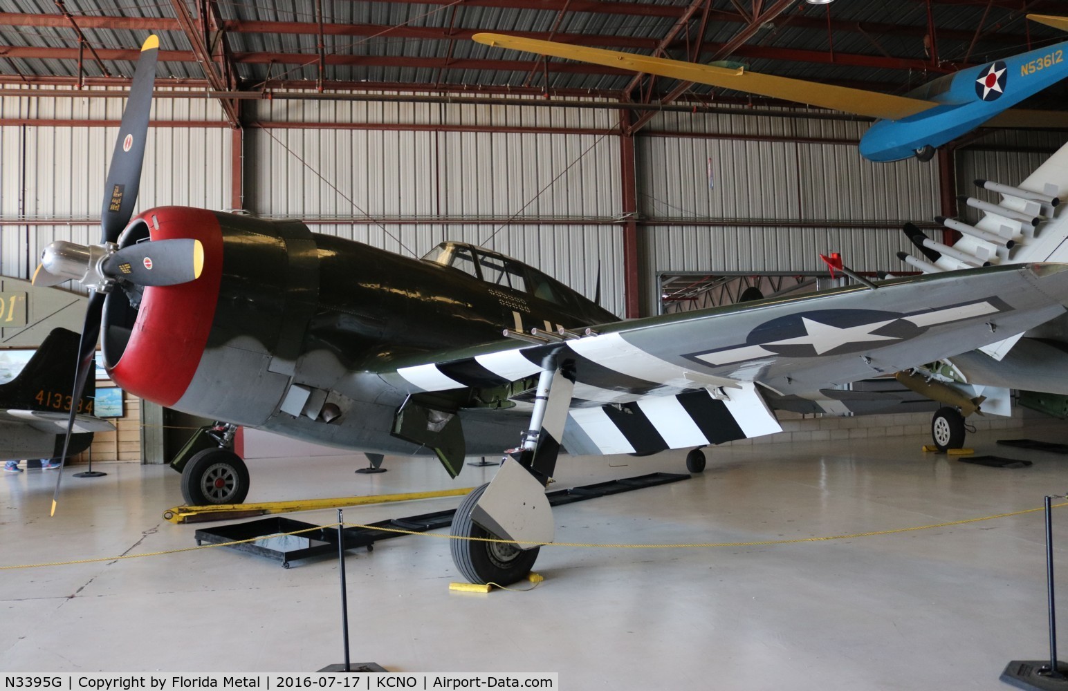 N3395G, 1942 Republic P-47G-15-CU Thunderbolt C/N 42-25254, Planes of Fame 2016