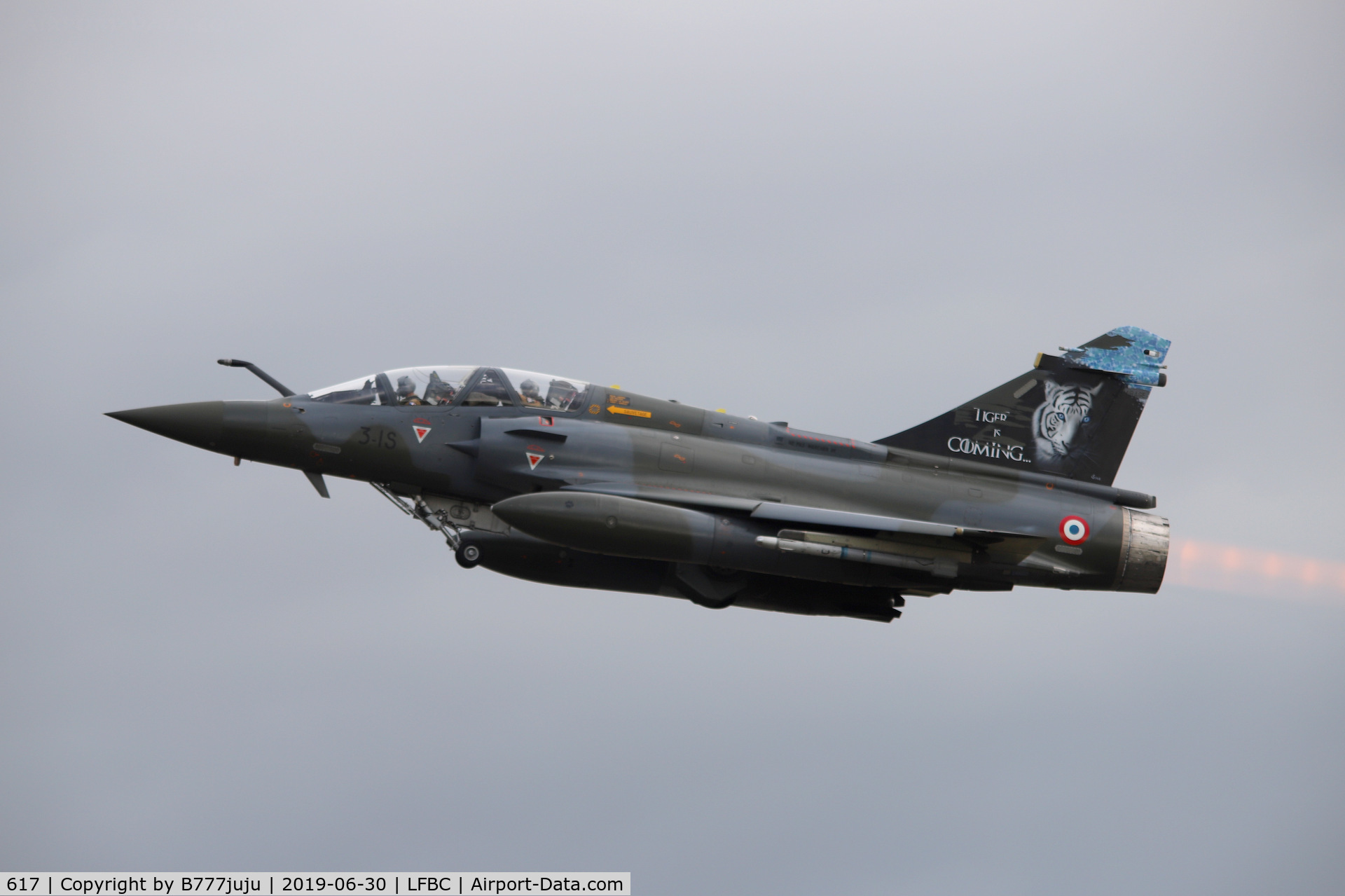 617, Dassault Mirage 2000D C/N 415, at Cazaux Airshow
