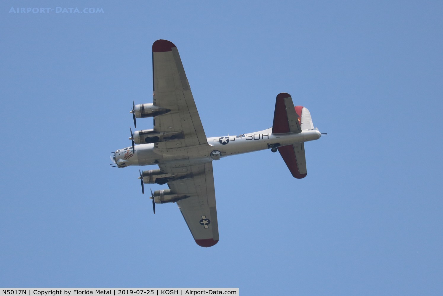 N5017N, 1944 Lockheed/Vega (Boeing) B-17G-105-VE Flying Fortress C/N 8649, EAA OSH 2019