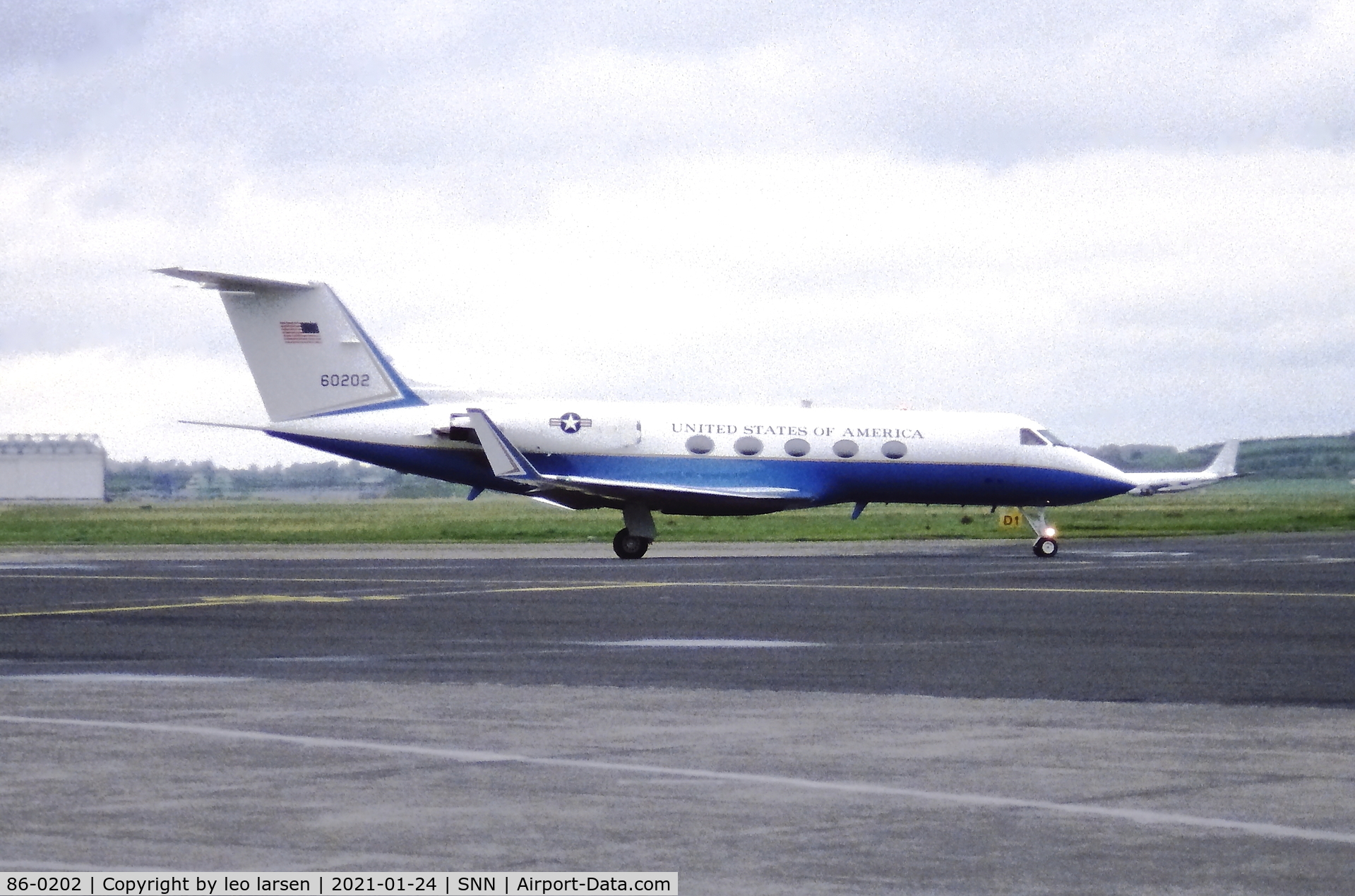 86-0202, 1985 Grumman C-20B Gulfstream III C/N 468, Shannon 8.4.1999