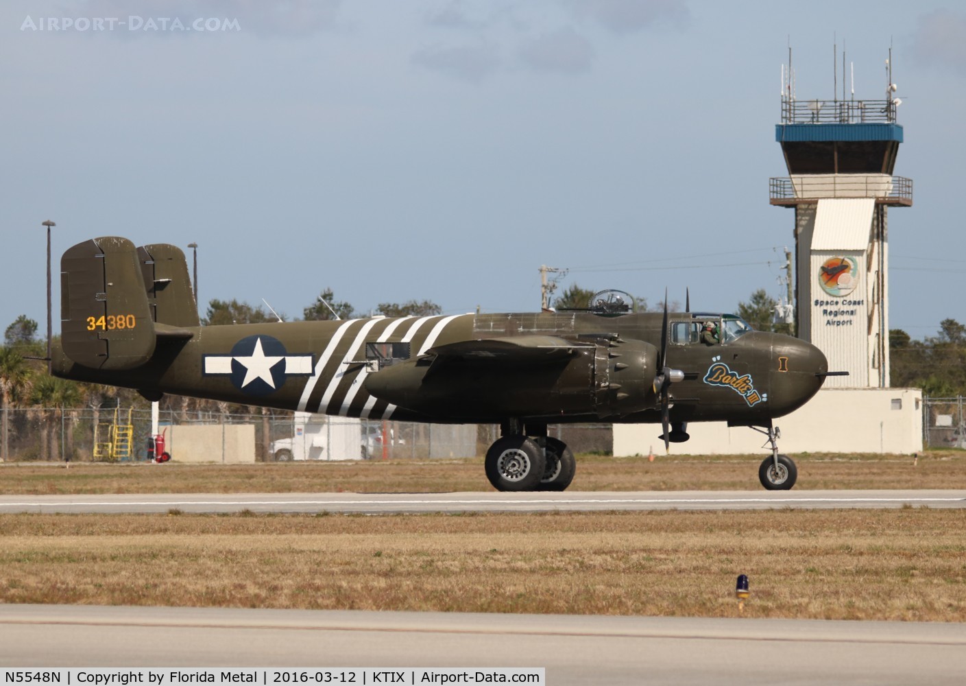 N5548N, 1943 North American B-25H Mitchell C/N 98-21107, TICO 2016