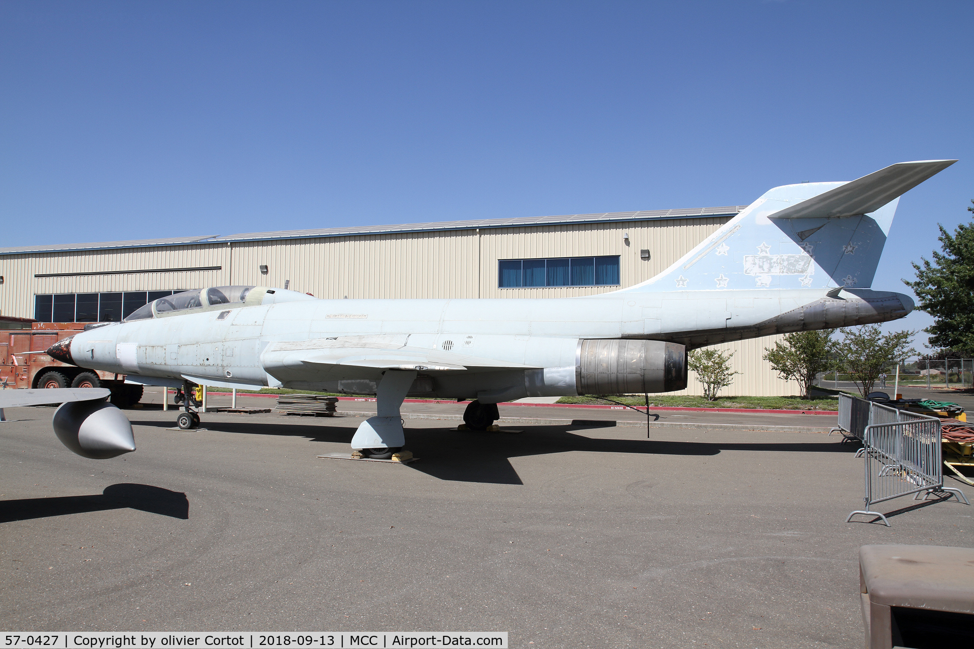 57-0427, 1957 McDonnell F-101B Voodoo C/N 605, need a paint job...