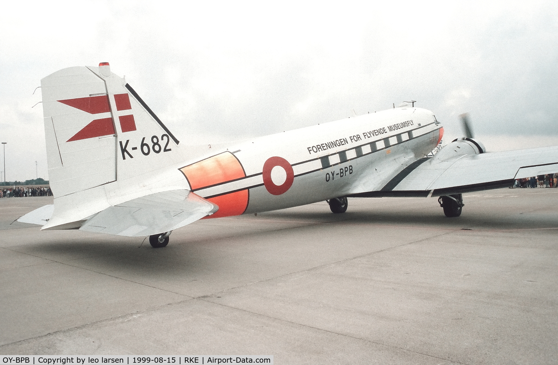OY-BPB, 1943 Douglas C-47A-85-DL (DC-3A) Skytrain C/N 20019, Roskilde Air Show 15.8.1999